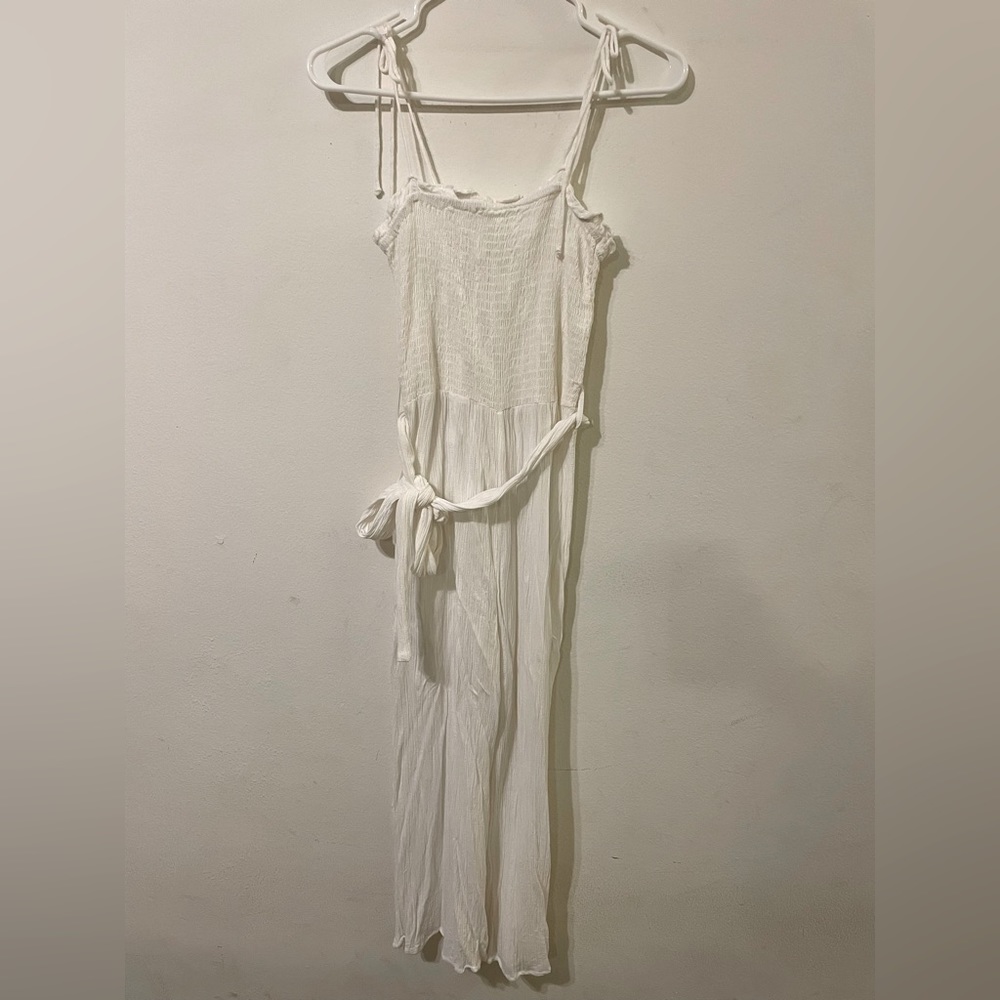 Rip curl white jumpsuit, size small